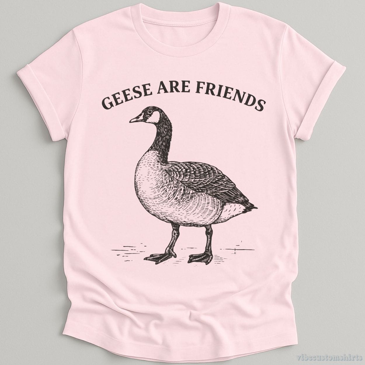T-Shirt Light Pink / S Geese Are Friends Vintage Shirt