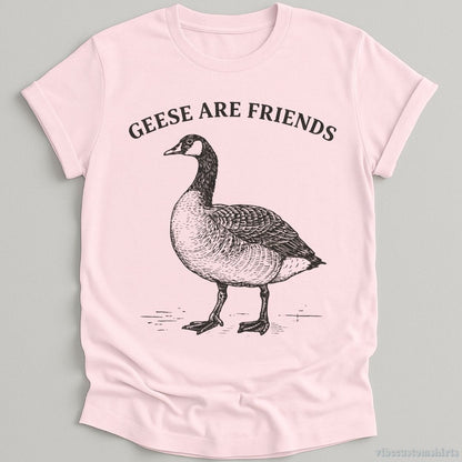 T-Shirt Light Pink / S Geese Are Friends Vintage Shirt