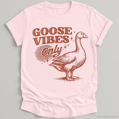 T-Shirt Light Pink / S Goose Vibes Only Retro Shirt