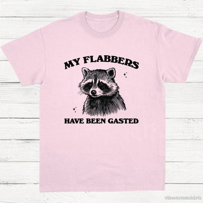 T-Shirt Light Pink / S My Flabbers Have Been Gasted Raccoon Meme Shirt