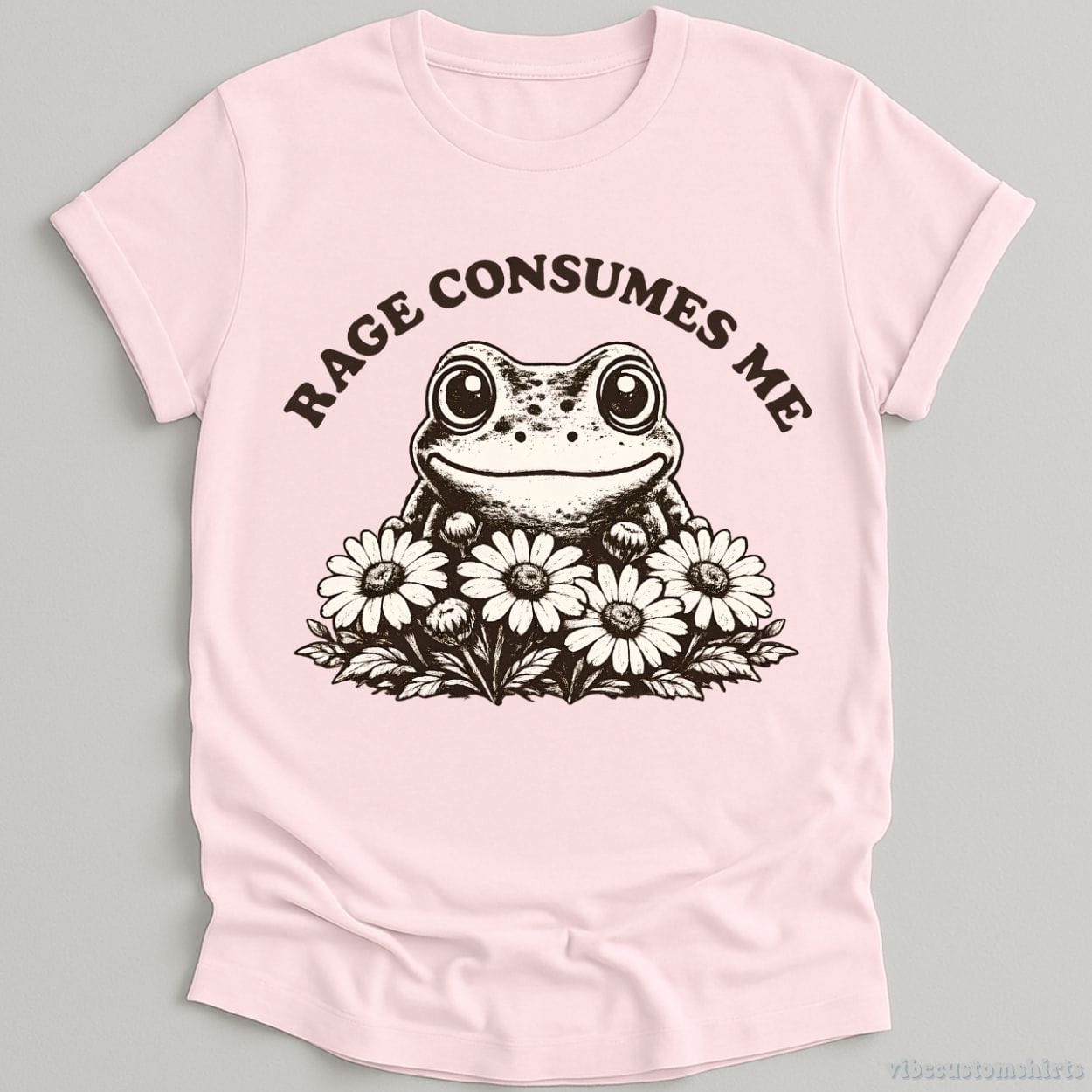 T-Shirt Light Pink / S Rage Consumes Me Frog Shirt