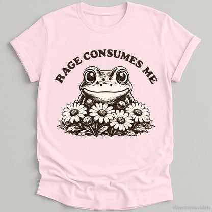 T-Shirt Light Pink / S Rage Consumes Me Frog Shirt
