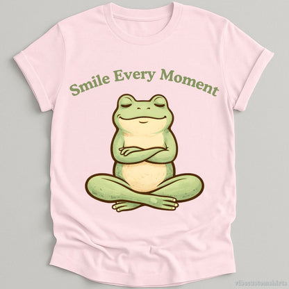 T-Shirt Light Pink / S Smile Every Moment Cute Frog Shirt