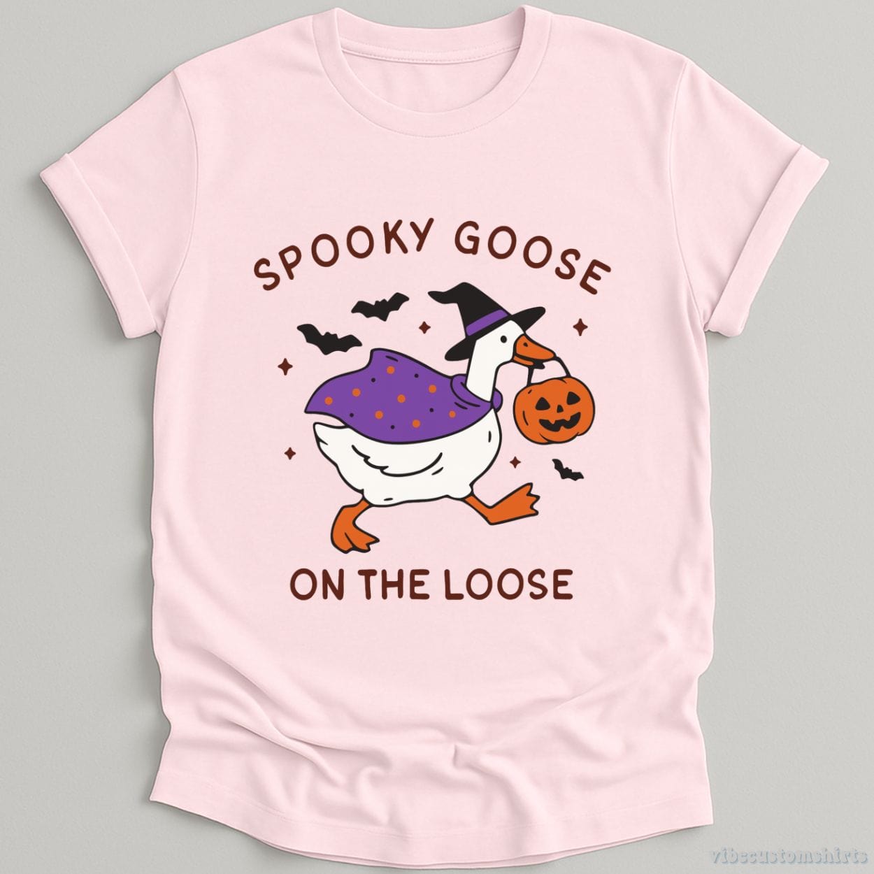 T-Shirt Light Pink / S Spooky Goose on the Loose Shirt