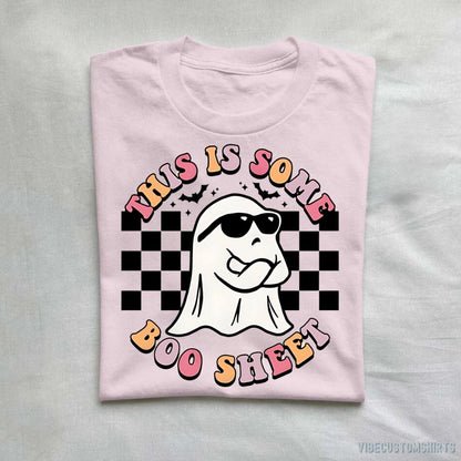 T-Shirt Light Pink / S This Is Some Boo Sheet Retro Halloween Shirt