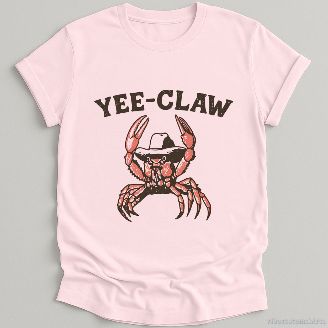 T-Shirt Light Pink / S Yee Claw Cowboy Crab Shirt