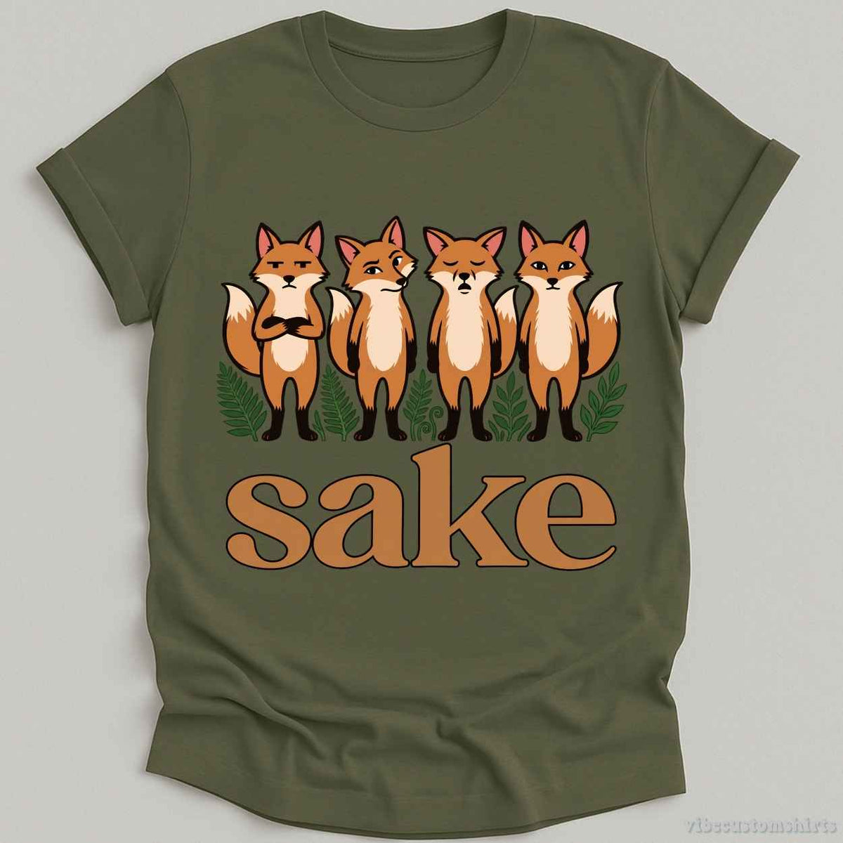 T-Shirt Military Green / S Fox Sake Shirt