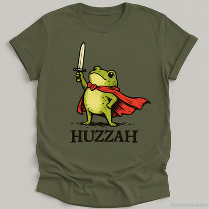 T-Shirt Military Green / S Huzzah Frog Shirt