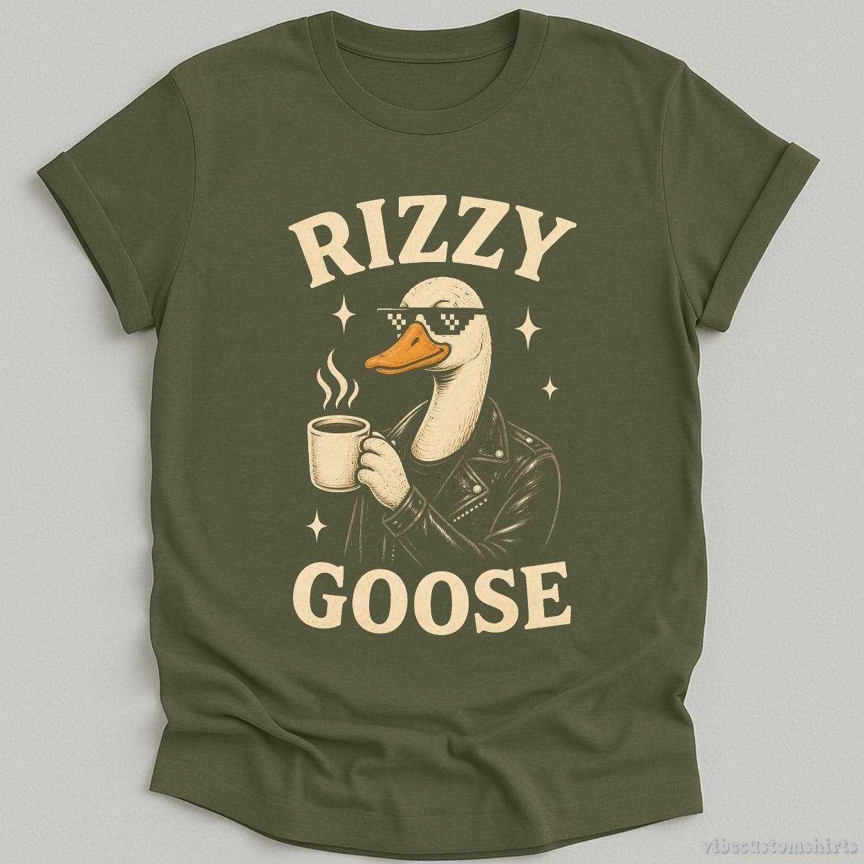T-Shirt Military Green / S Rizzy Goose Shirt