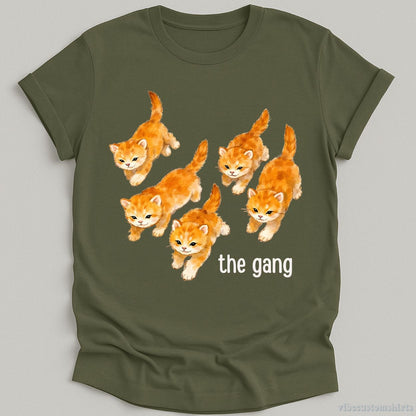 T-Shirt Military Green / S The Gang Kittens Shirt