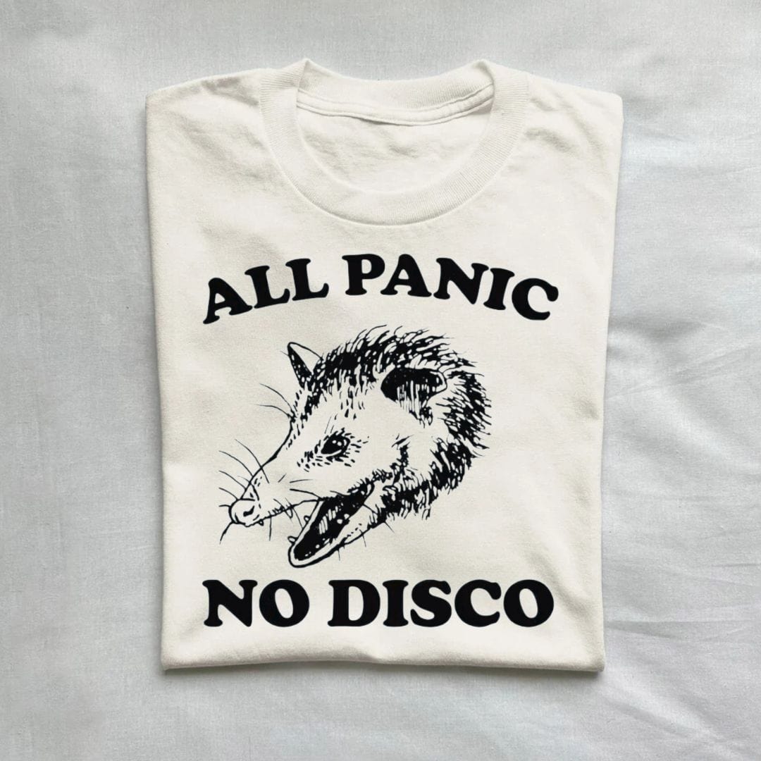 T-Shirt Natural / S All Panic No Disco Opossum T-Shirt