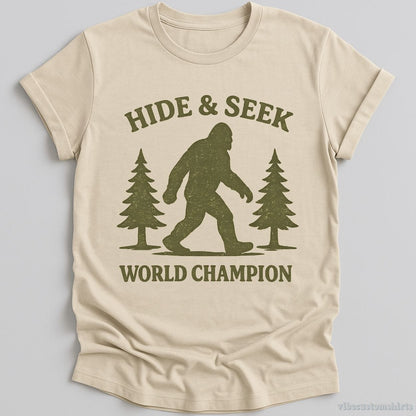 T-Shirt Natural / S Bigfoot Hide & Seek World Champion Shirt