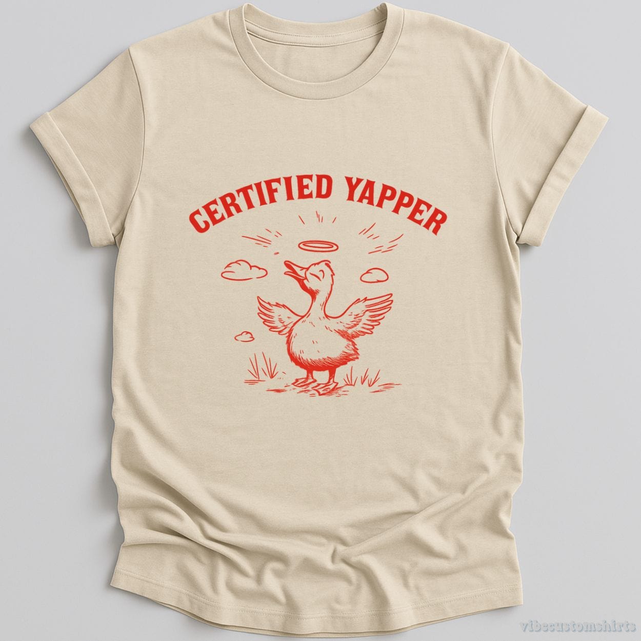 T-Shirt Natural / S Certified Yapper Silly Goose Meme Shirt