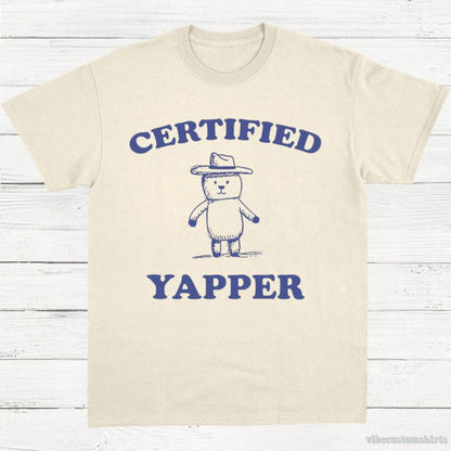 T-Shirt Natural / S Certified Yapper Vintage T-Shirt