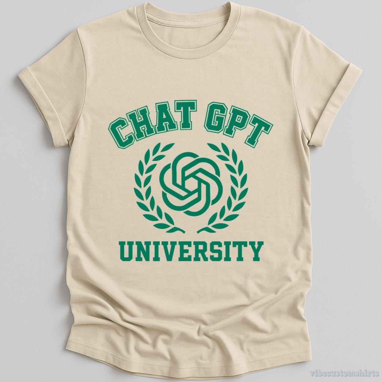 T-Shirt Natural / S Funny ChatGpt University Shirt