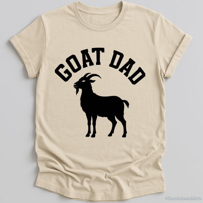 T-Shirt Natural / S Goat Dad Shirt