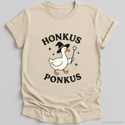 T-Shirt Natural / S Honkus Ponkus Witch Goose Shirt