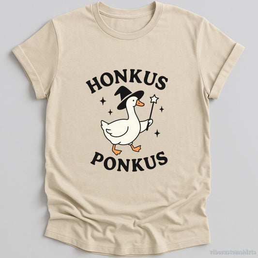 T-Shirt Natural / S Honkus Ponkus Witch Goose Shirt