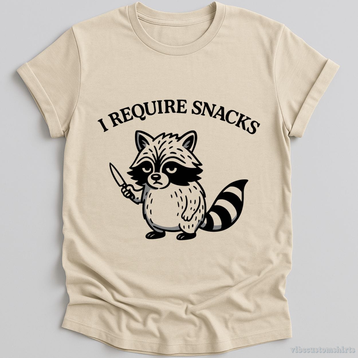 T-Shirt Natural / S I Require Snacks Shirt