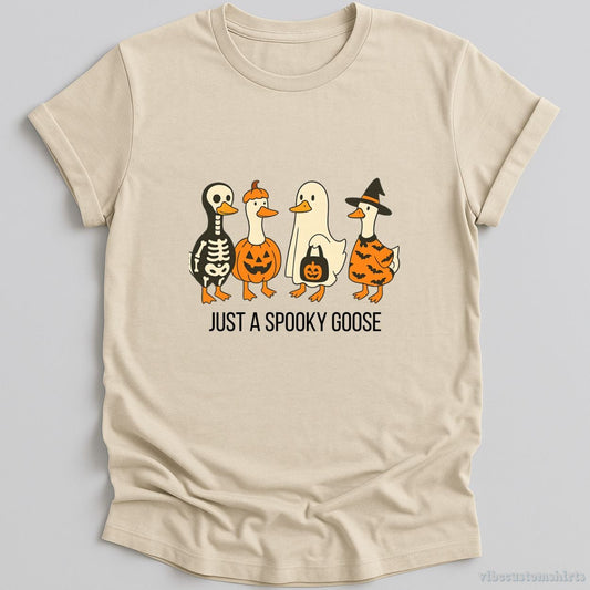 T-Shirt Natural / S Just A Spooky Goose Shirt