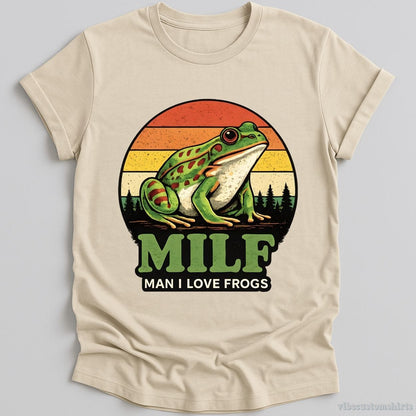 T-Shirt Natural / S Milf Man I Love Frogs Funny Shirt