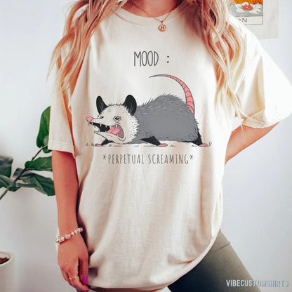 T-Shirt Natural / S Mood Perpetual Screaming Possum T-Shirt