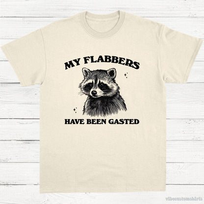 T-Shirt Natural / S My Flabbers Have Been Gasted Raccoon Meme Shirt