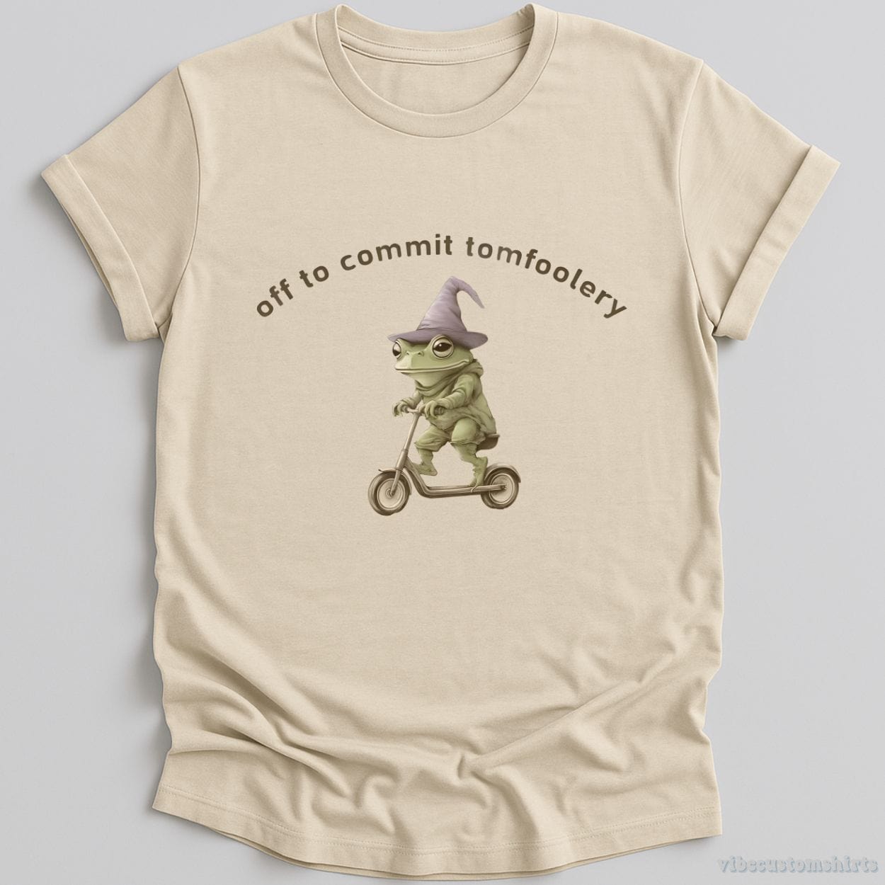 T-Shirt Natural / S Off to Commit Tom Foolery Frog Meme Shirt