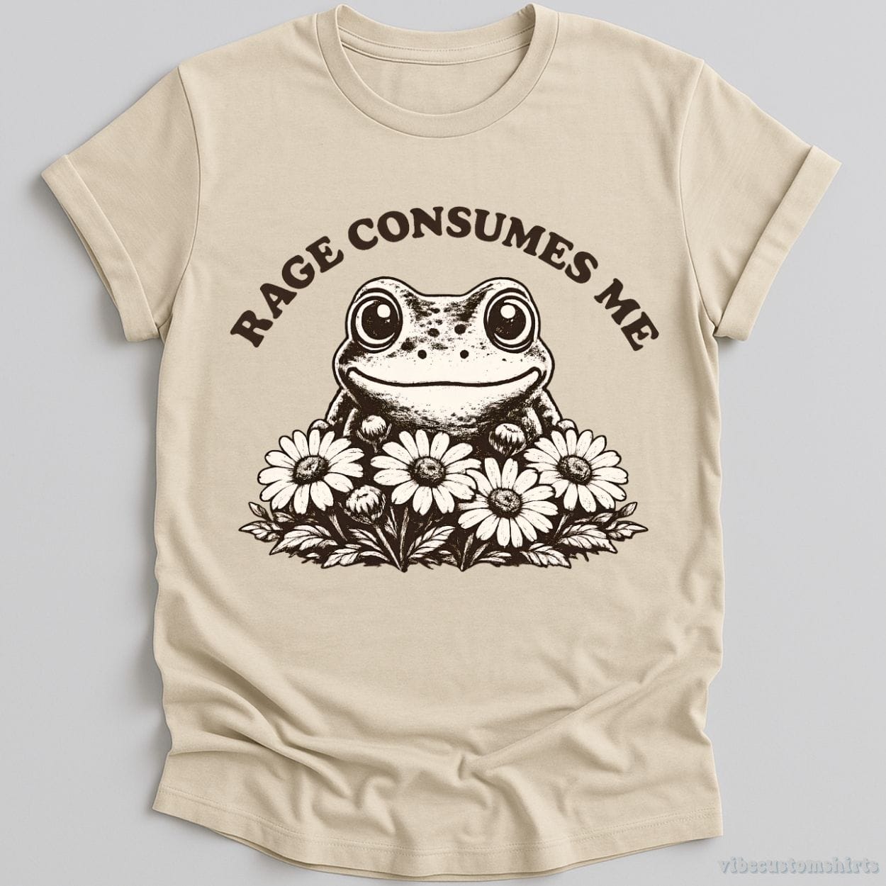 T-Shirt Natural / S Rage Consumes Me Frog Shirt
