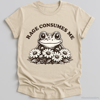 T-Shirt Natural / S Rage Consumes Me Frog Shirt