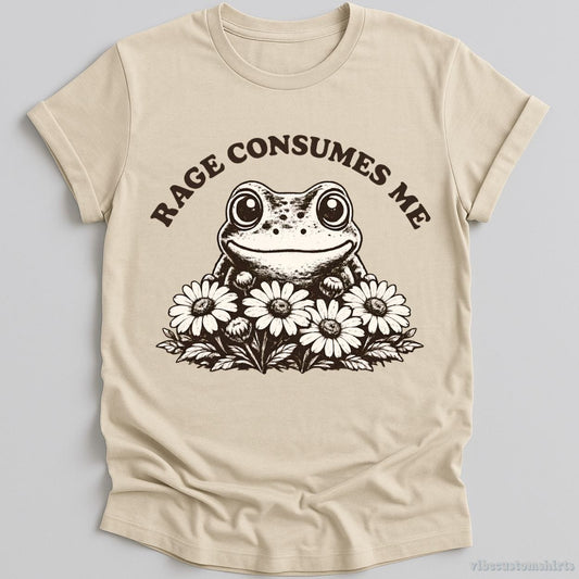 T-Shirt Natural / S Rage Consumes Me Frog Shirt