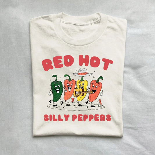 T-Shirt Natural / S Red Hot Silly Peppers T-Shirt