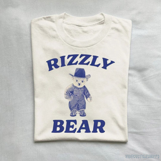 T-Shirt Natural / S Rizzly Bear Funny Bear Meme T-Shirt