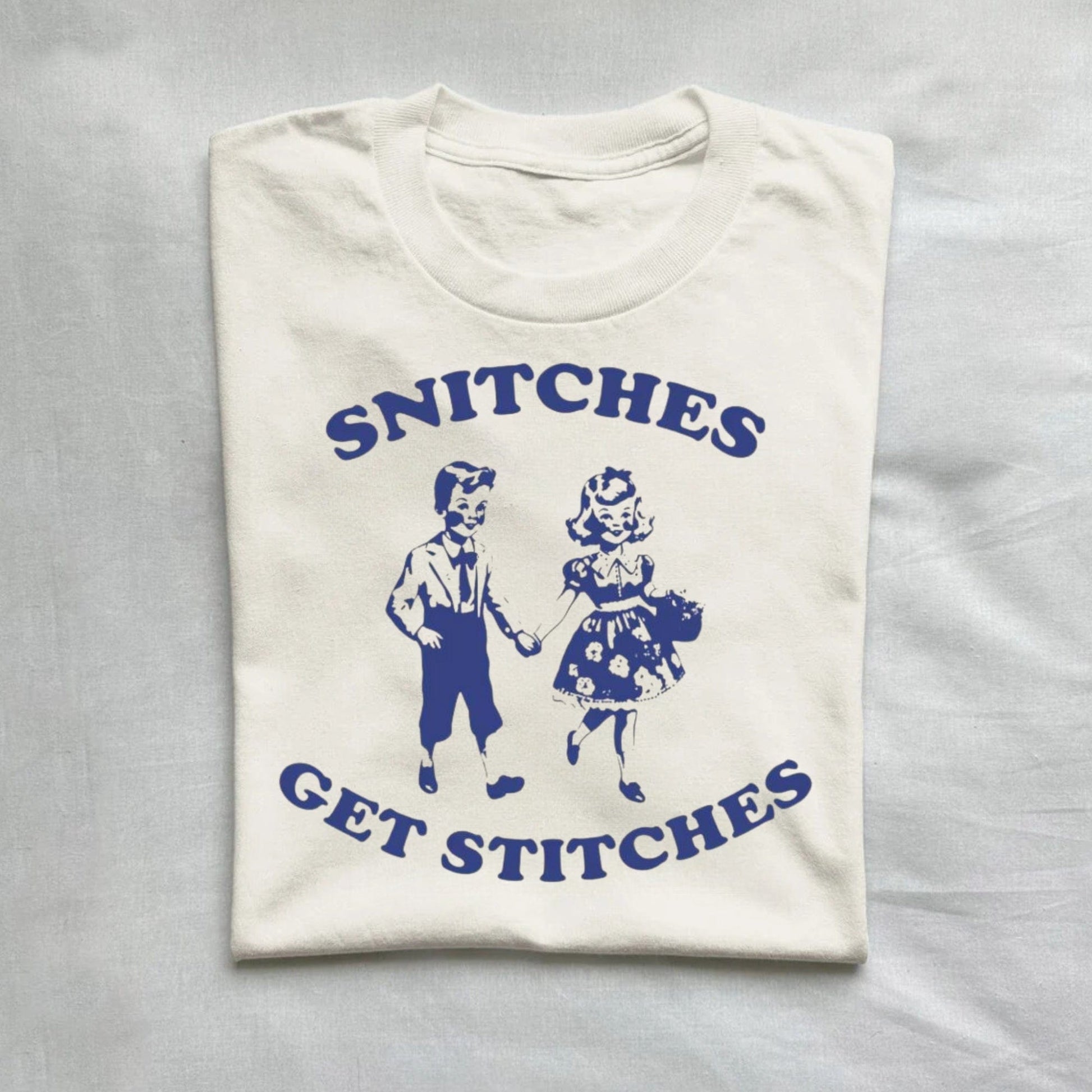 T-Shirt Natural / S Vintage Snitches Get Stitches Shirt