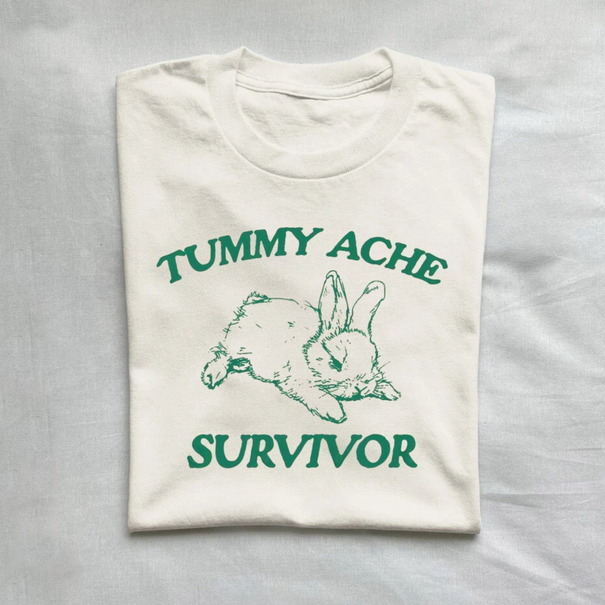 T-Shirt Natural / S Vintage Tummy Ache Survivor Shirt