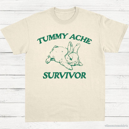 T-Shirt Natural / S Vintage Tummy Ache Survivor Shirt