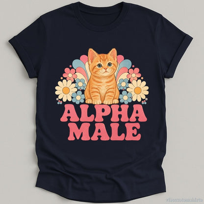 T-Shirt Navy / S Alpha Male Kitten Shirt