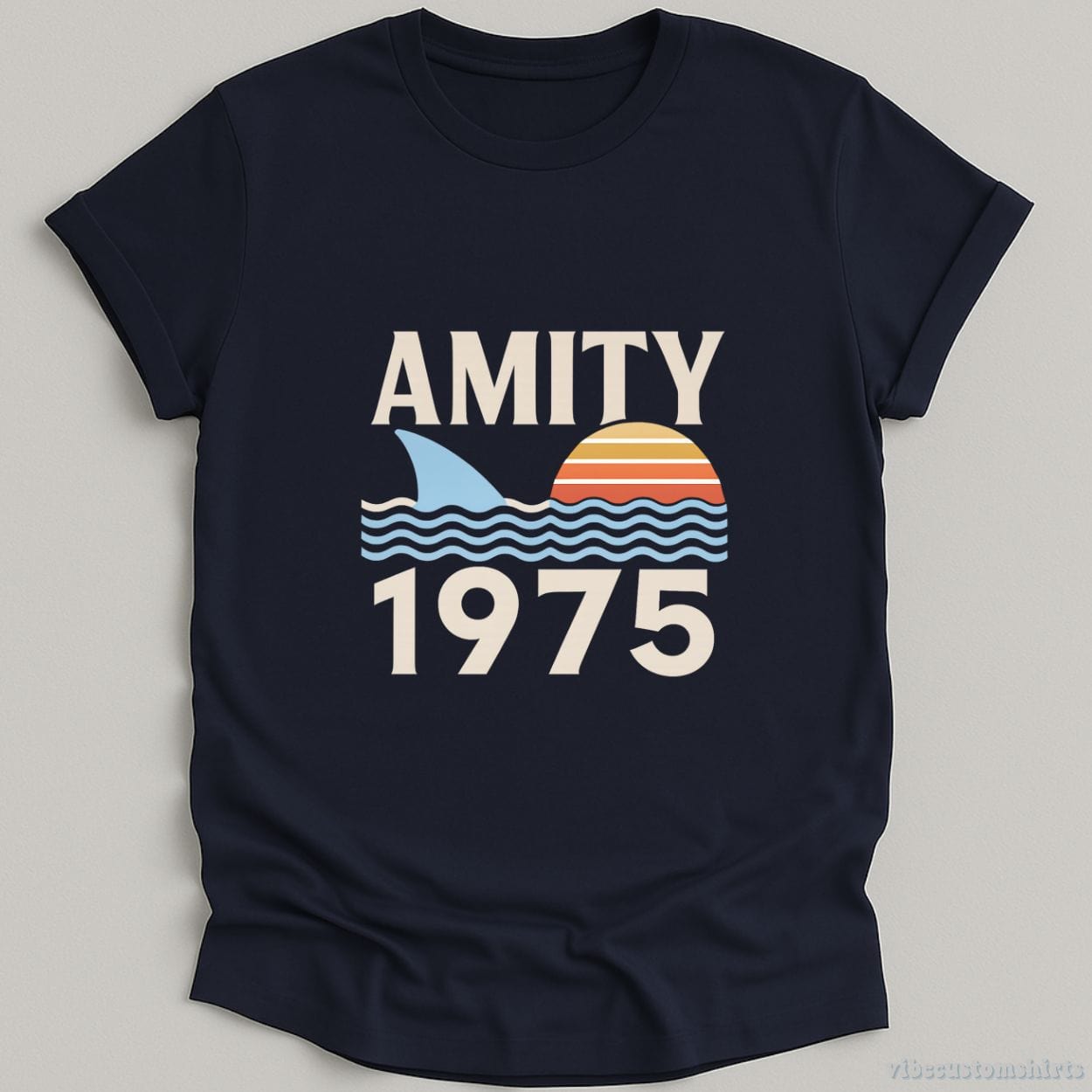 T-Shirt Navy / S Amity Island 1975 Jaws Shirt