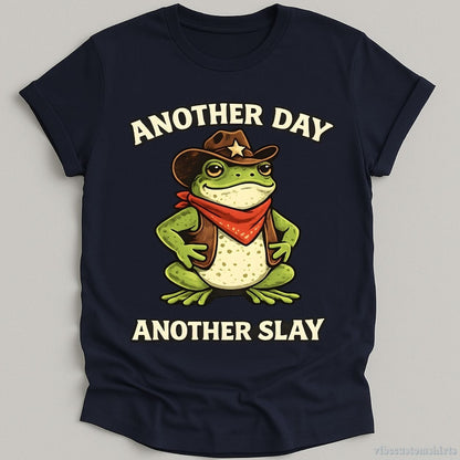 T-Shirt Navy / S Another Day Another Slay Cowboy Frog Shirt