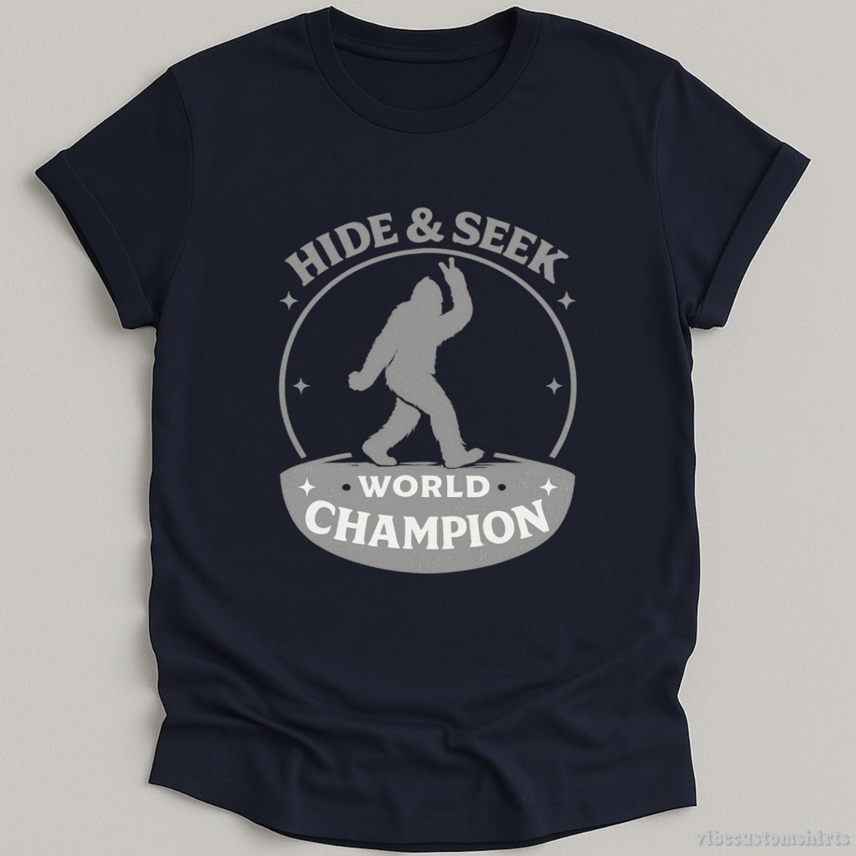 T-Shirt Navy / S Bigfoot Hide And Seek World Champion Shirt