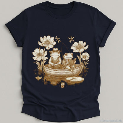 T-Shirt Navy / S Frog And Toad Vintage 90s Style Shirt