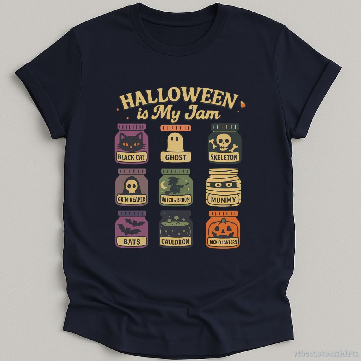 T-Shirt Navy / S Halloween is My Jam Shirt