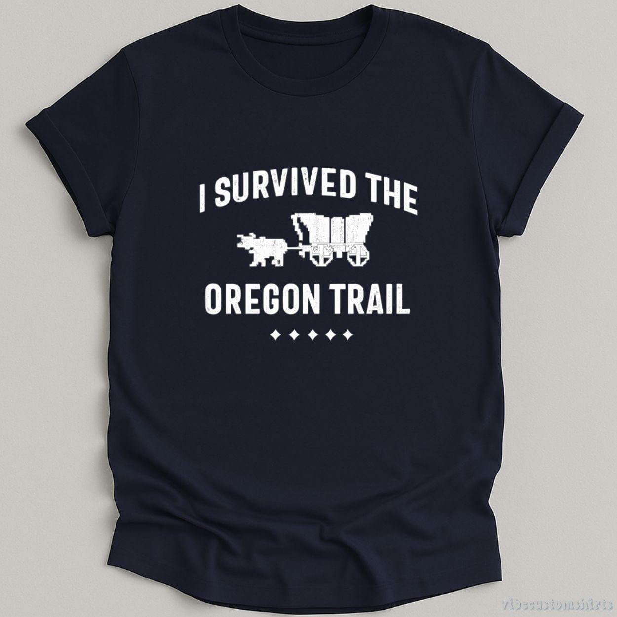 T-Shirt Navy / S I Survived The Oregon Trail Retro Shirt