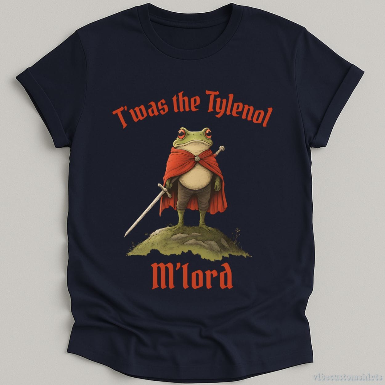 T-Shirt Navy / S It Was The Tylenol Funny Frog Meme Shirt