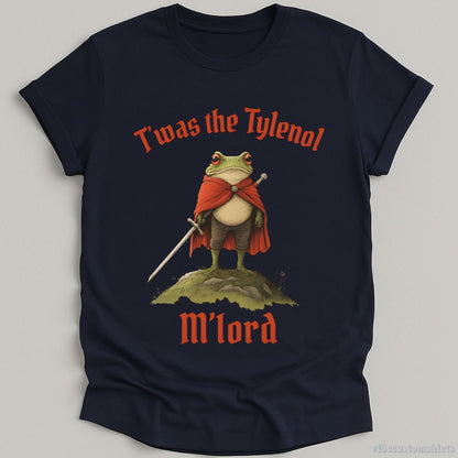 T-Shirt Navy / S It Was The Tylenol Funny Frog Meme Shirt