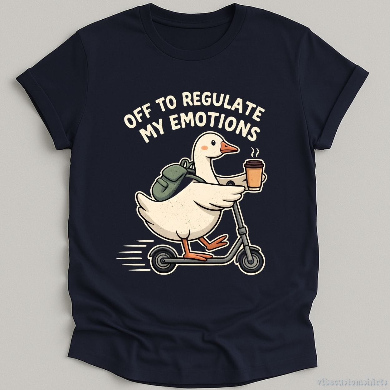 T-Shirt Navy / S Off To Regulate My Emotions Shirt