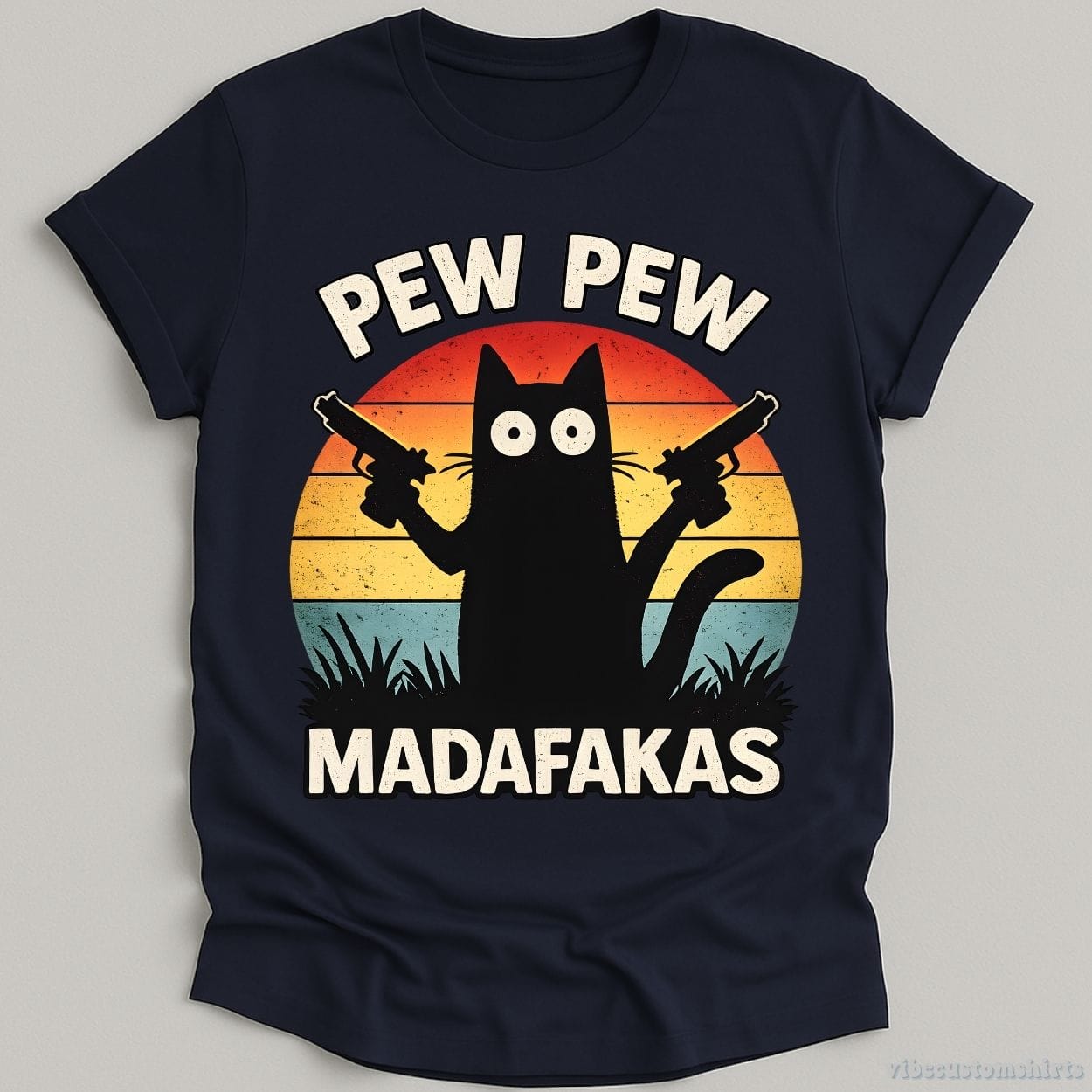T-Shirt Navy / S Pew Pew Madafakas Shirt