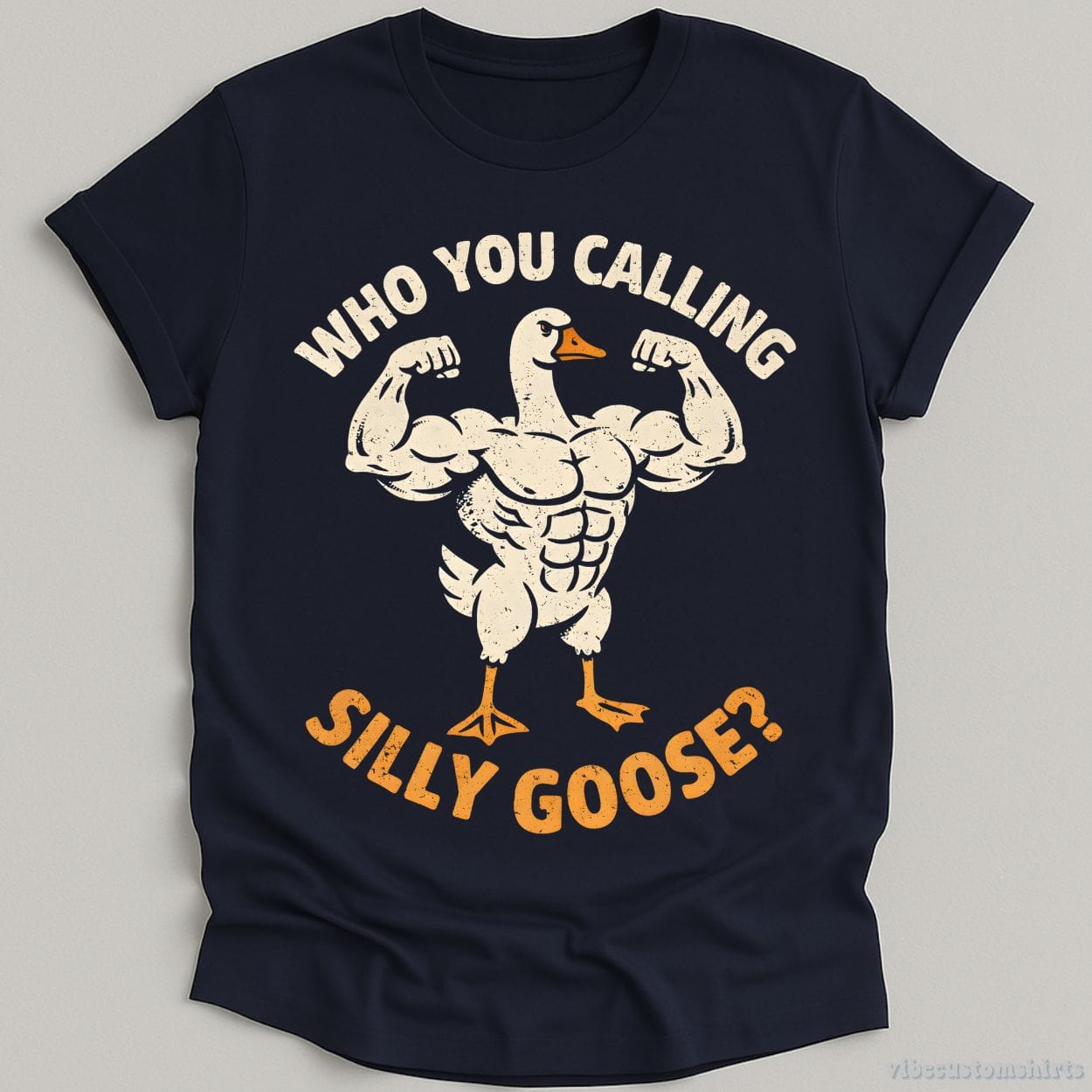 T-Shirt Navy / S Who You Calling Silly Goose Humor Shirt