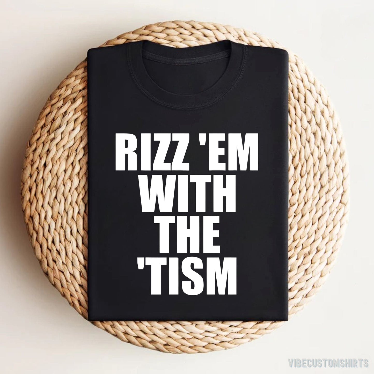 T-Shirt Rizz Em With The Tism Vintage Style Unisex Shirt