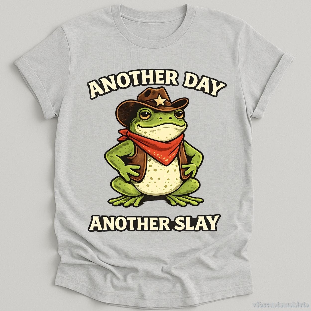 T-Shirt Sport Grey / S Another Day Another Slay Cowboy Frog Shirt